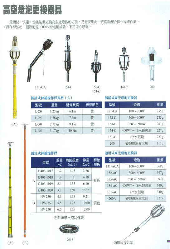 高空燈泡更換器