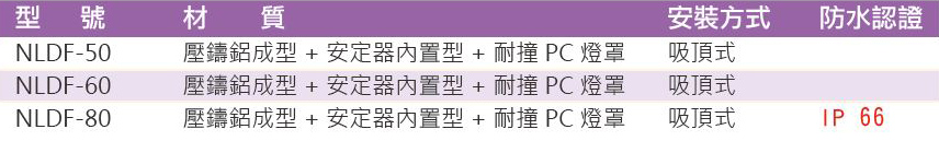吸頂式投光燈